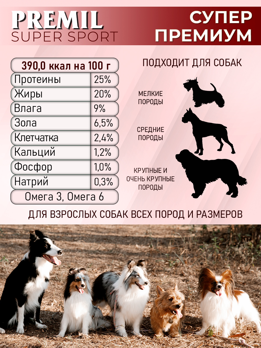Корм Premil Super Sport super premium